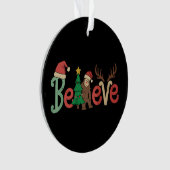 ビグフ信じットサスカッチサンタトナディアクリスマス オーナメント (正面)