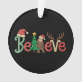 ビグフ信じットサスカッチサンタトナディアクリスマス オーナメント (正面)