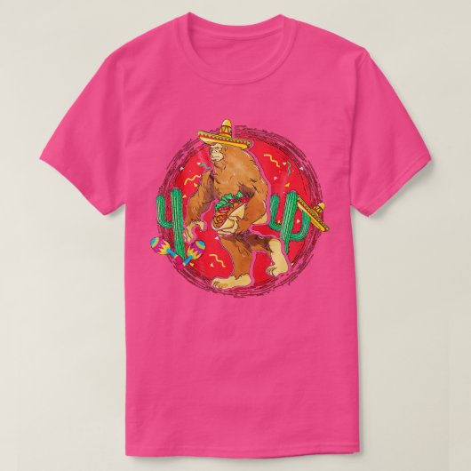 ビグフ運トタコスシンコデマヨ Tシャツ (デザイン正面)