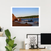 ビグベリーオンシービーチコーストプリント ポスター (ホームオフィス)