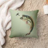 ビグマスベース魚釣りトンフライ クッション (ブランケット)