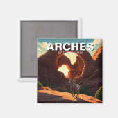 ビグーンシープモアブユタアーチズナショナルパーク マグネット (正面/裏面)