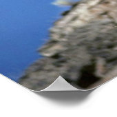 ビグーン羊(ラム警告の山の崖の顔 ポスター (角)