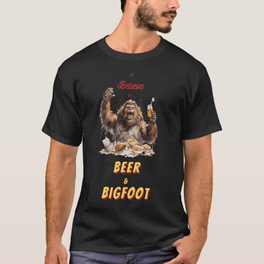 ビグ信じフトとビール Tシャツ (正面)