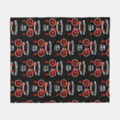 ビケパッキング |バックパッキング |ツーリング |キャンプ フリースブランケット (正面(横))