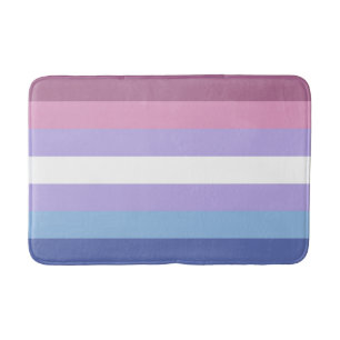 ビゲダープライドストライプの、プリント、LGBTQプライド バスマット