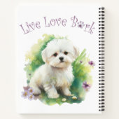 ビコンドッグママフローラ ノートブック (裏面)