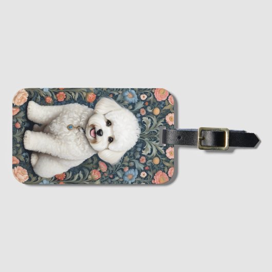 ビコンフリセウィリアムインスパイアモリスフローラ ラゲッジタグ (正面横)