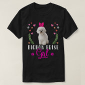 ビコンフリースおもしろいガールマザーズデイ女性パピーD Tシャツ (デザイン正面)