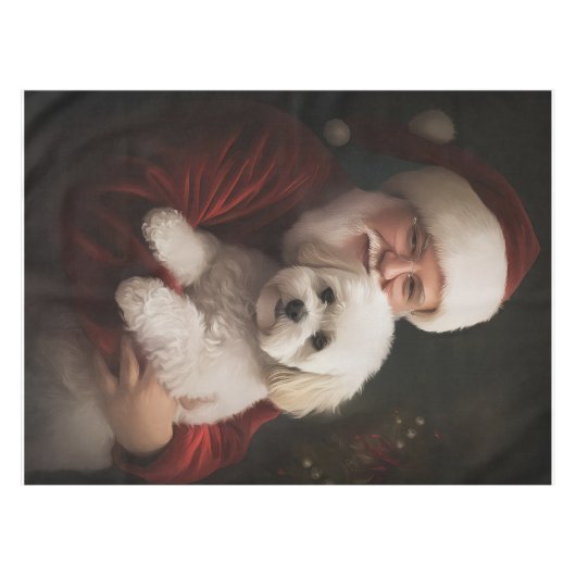 ビコンフリースウィズサンタクロースフェスティバルクリスマス テーブルクロス (正面(横))