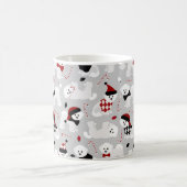 ビコンフリースクリスマスグレー コーヒーマグカップ (中央)