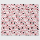 ビコンフリースクリスマスピンクラッピング紙 ラッピングペーパー (フラット)