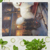 ビコンフリースクリスマスフェスティバルシーズン キッチンタオル (折り畳み)