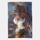 ビコンフリースクリスマスフェスティバルシーズン キッチンタオル (縦)