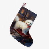 ビコンフリースクリスマスフェスティバルシーズン スモールクリスマスストッキング (正面 (吊り時))