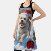 ビコンフリースクリスマスフェスティバルスノーシーン エプロン (インサイチュ)