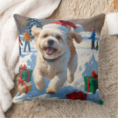 ビコンフリースクリスマスフェスティバルスノーシーン クッション (ブランケット)