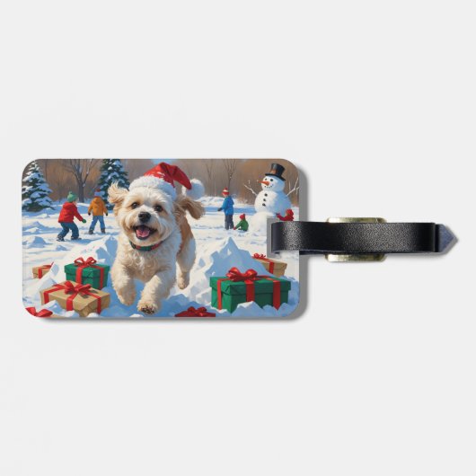 ビコンフリースクリスマスフェスティバルスノーシーン ラゲッジタグ (裏面横)