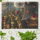 ビコンフリースクリスマスフェスティバル航海 キッチンタオル (折り畳み)