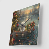 ビコンフリースクリスマスフェスティバル航海 スクエア壁時計 (傾斜)