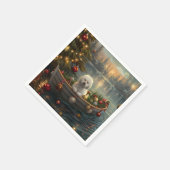 ビコンフリースクリスマスフェスティバル航海 スタンダードカクテルナプキン (角)