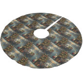 ビコンフリースクリスマスフェスティバル航海 ブラッシュドポリエステルツリースカート (アングル)