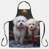 ビコンフリーススノースイクリスマスデコル エプロン (正面)