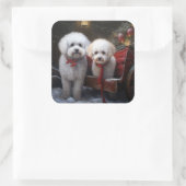 ビコンフリーススノースイクリスマスデコル スクエアシール (バッグ)