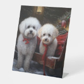 ビコンフリーススノースイクリスマスデコル 台座サイン (正面)