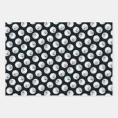 ビコンフリーステ絵を描ネリフェ白可愛いドッグアート ラッピングペーパーシート (正面3)