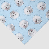 ビコンフリーステ絵を描ネリフェ白可愛いドッグアート 薄葉紙 (詳細)