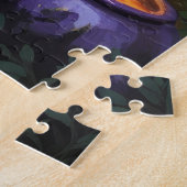 ビコンフリースドッグお洒落ハロウィン絵を描ズ ジグソーパズル (側面)