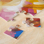 ビコンフリースドッグアクリルアートプリントドッグラバーギフト ジグソーパズル (側面)