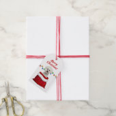 ビコンフリースドッグインサンタバッグ ギフトタグ (より糸付き)