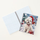 ビコンフリースドッグウィンターワンダーランドクリスマスジョイ ノートブック (内部)