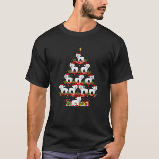 ビコンフリースドッグクリスマス照明ビコンフリースキリスト Tシャツ