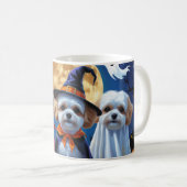 ビコンフリースドッグスパンプキンハロウィンおもしろい コーヒーマグカップ (正面右)