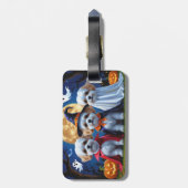 ビコンフリースドッグスパンプキンハロウィンおもしろい ラゲッジタグ (裏面縦)