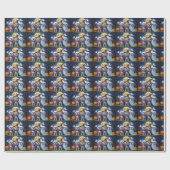 ビコンフリースドッグスパンプキンハロウィンおもしろい ラッピングペーパー (フラット)