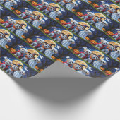 ビコンフリースドッグスパンプキンハロウィンおもしろい ラッピングペーパー (角)