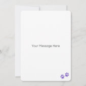 ビコンフリースドッグパーソナライズされたハッピーバースデーフラット カード (裏面)