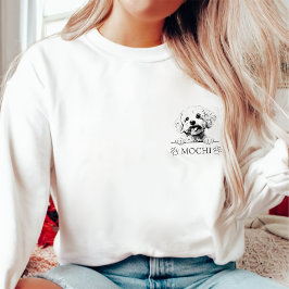 ビコンフリースドッグパーソナライズされたハンドスケッチ スウェットシャツ