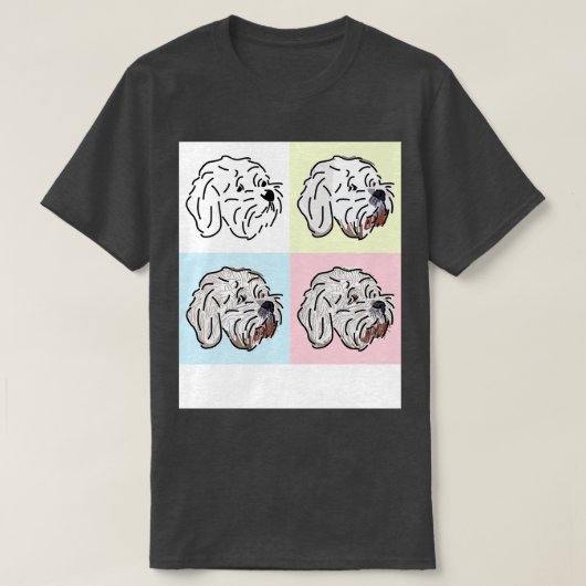ビコンフリースドッグフォー顔 Tシャツ (デザイン正面)