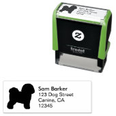 ビコンフリースドッグブリードシルエット差出人住所 セルフインキングスタンプ (インサイチュ)