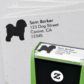 ビコンフリースドッグブリードシルエット差出人住所 セルフインキングスタンプ