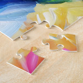 ビコンフリースドッグポートレートアクリルアートプリントドッグ ジグソーパズル (側面)