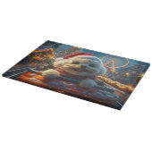 ビコンフリースドッグローラーコースタークリスマス カッティングボード (角)