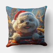 ビコンフリースドッグローラーコースタークリスマス クッション (裏面)