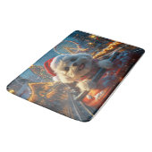 ビコンフリースドッグローラーコースタークリスマス バスマット (アングル)