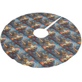 ビコンフリースドッグローラーコースタークリスマス ブラッシュドポリエステルツリースカート (アングル)